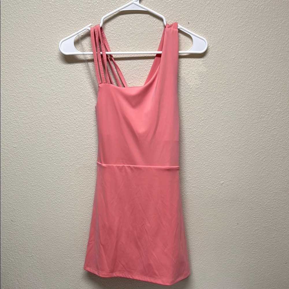 Pink Athletic Sleeveless Dress